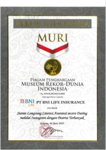 BNI Life Raih Rekor MURI Untuk Literasi Asuransi