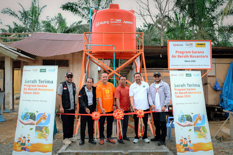 MUFG, Danamon, dan Adira Dorong Pemulihan Aceh Lewat Program Sarana Air Bersih Nusantara